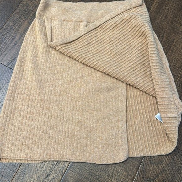 Free People Women's Mod Wrap Skirt Caramel Heather - Picture 7 of 13